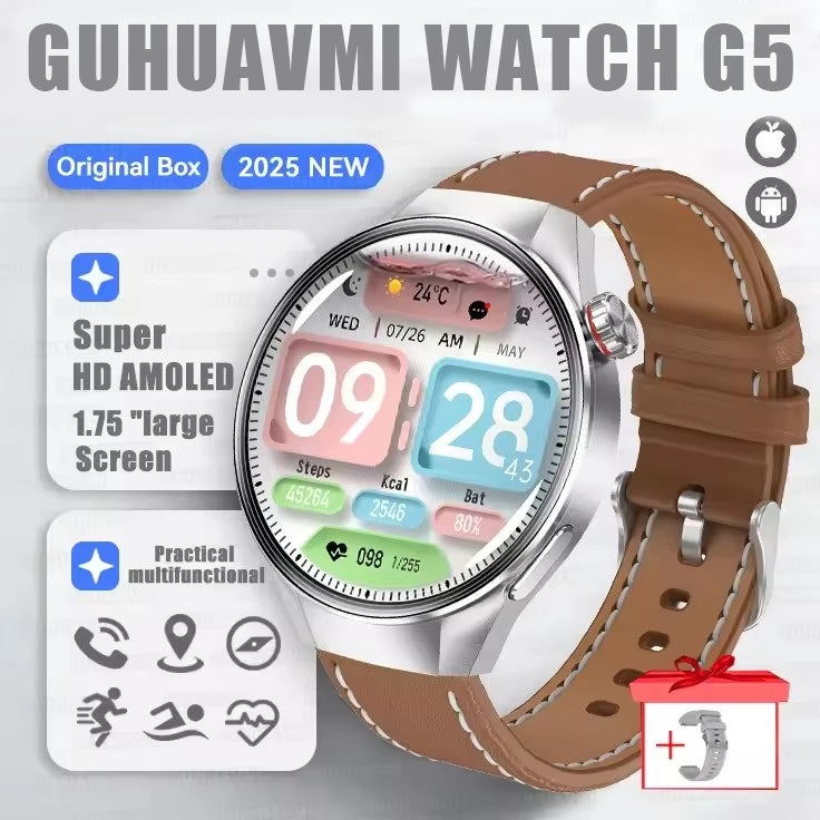 Watch G5 Plus Smart Watch 1.75 AMOLED GPS Heart Rate Bluetooth