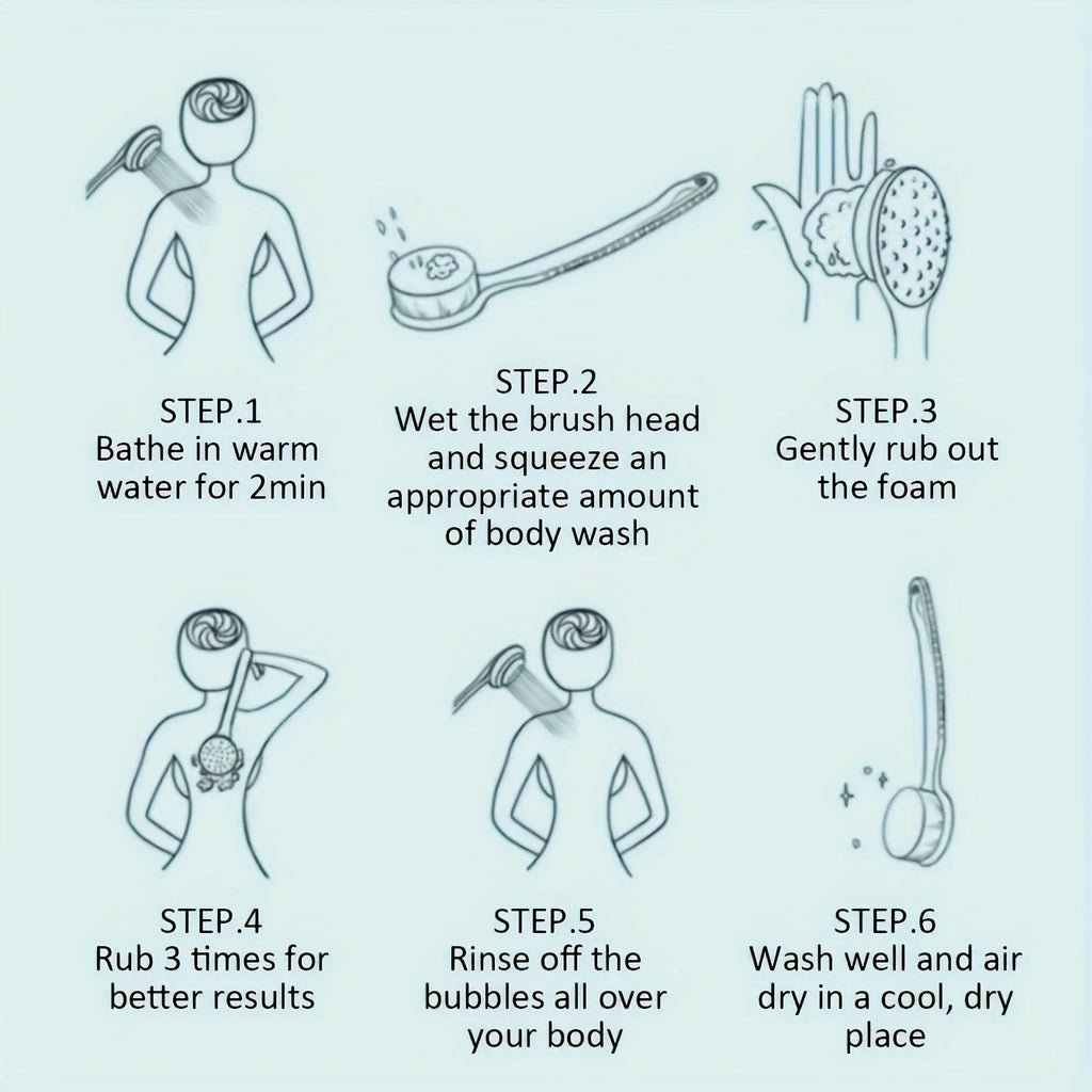 Exfoliating Body Scrubber Shower Brush