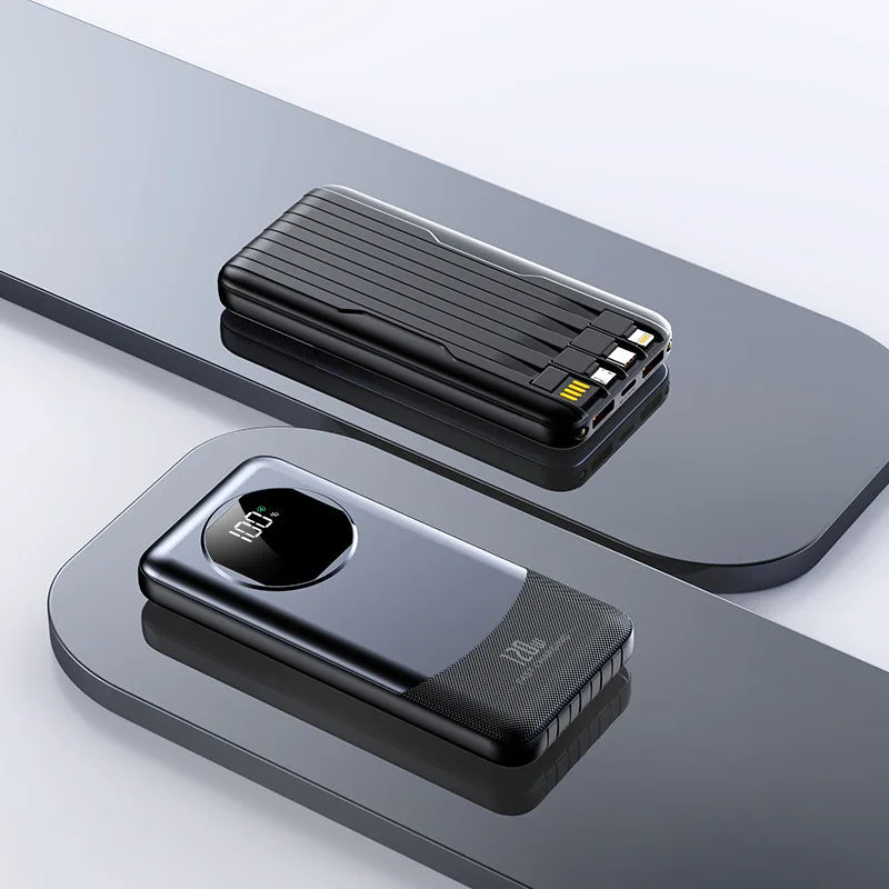 Power Bank 20000mAh 120W Super Fast Charging Built-in Cables