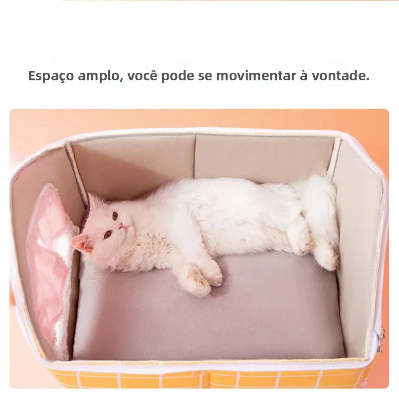 Thickened Enclosed Winter Warm  Villa Detachable Washable Pet Dog Bed  House Small  Shape Bed Home Comforter Pad