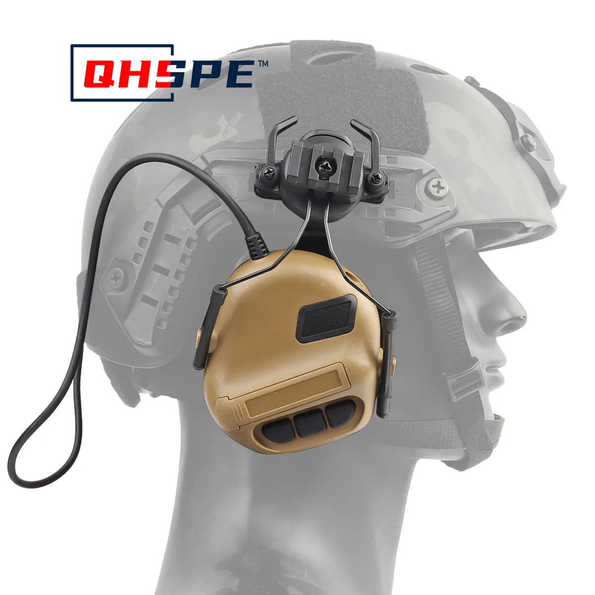 New helmet-mounted headset Noise-free noise cancelling version of the tactical headset core fifth-generation chip