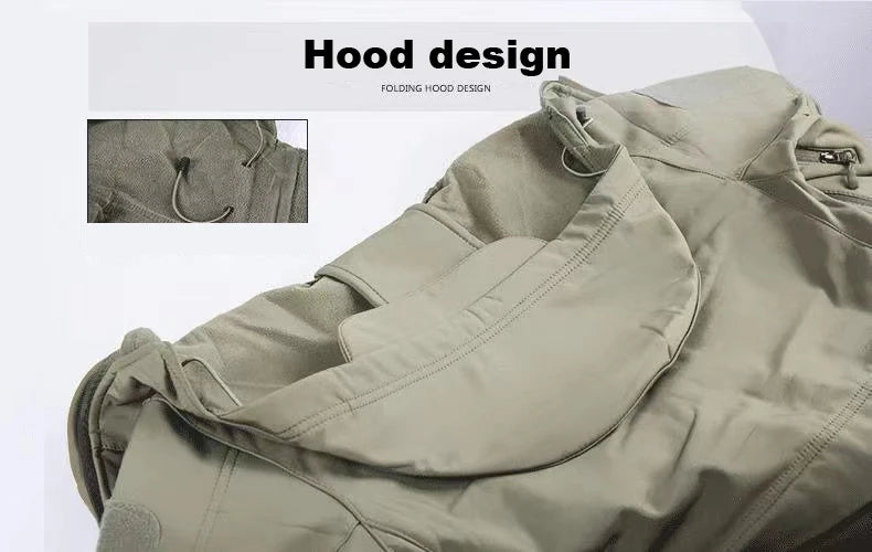Jaquetas Masculinas de Softshell com Fleece para Inverno e Outono, Corta-vento, para Pesca, Caminhada, Caça, Térmicas, Acampamento, Casacos Cargo, Quentes, M-5XL