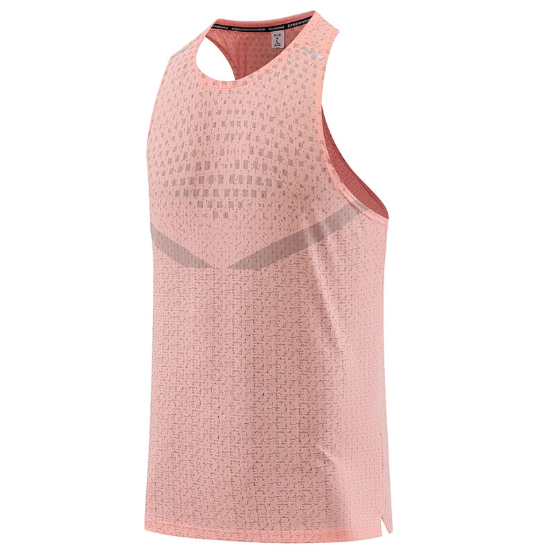 Regata Masculina Esportiva para Academia, Malha Respirável, Atletismo, Verão, Praia, Viagem, Camiseta Interna, Treino de Basquete, Moda, Corrida