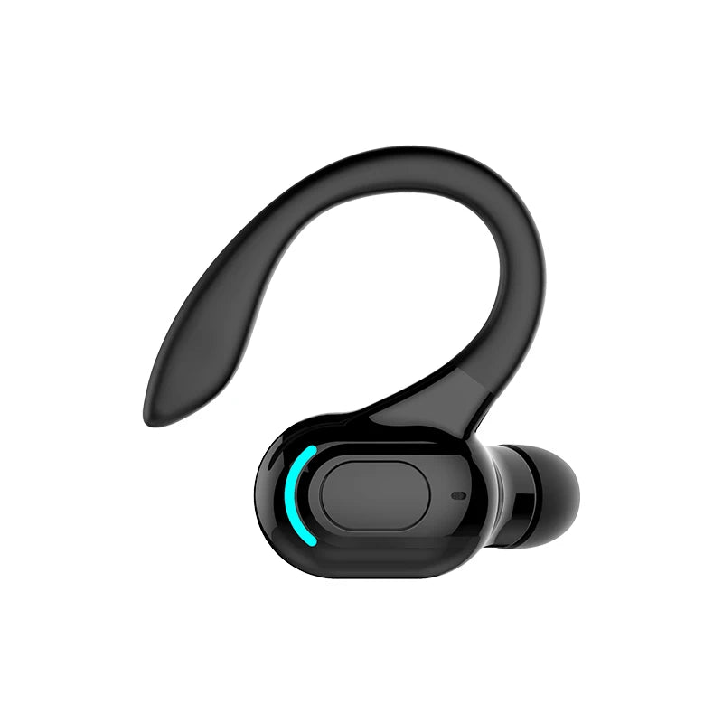 Fone de ouvido Bluetooth 5.2 à prova d'água, fones de ouvido sem fio com microfone, mini ganchos de orelha, fones de ouvido estéreo HiFi para celular
