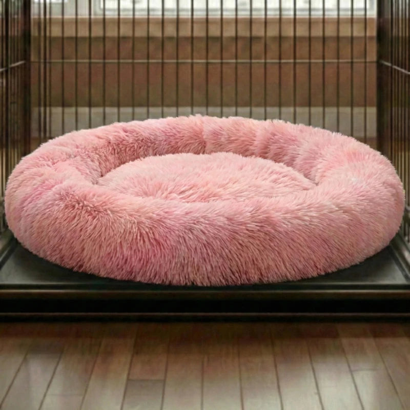 Calming Dog & Cat Bed with Extra Filling, conforms to your pet's body shape | Soft and fluffy like lying on a cloud | 9 colors