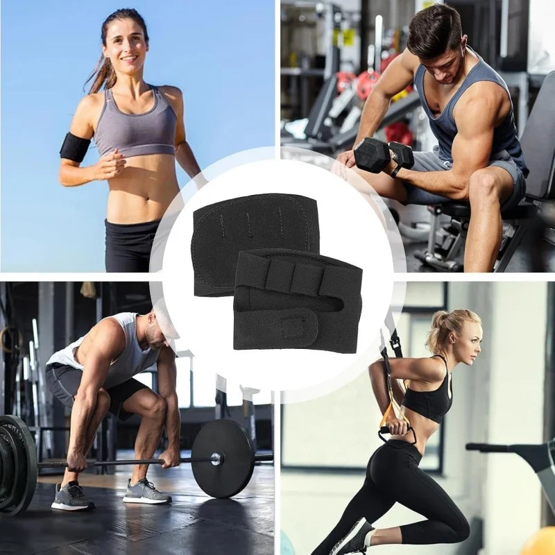 Luvas de Academia para Mulheres e Homens, Luvas de Levantamento de Peso Leves sem Dedos, Ótimas para Treino de Levantamento de Peso, Exercícios e Fitness
