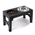 Tigelas Elevadas para Cães com Suporte Ajustável e Tigelas Duplas de Aço Inoxidável para Comida e Água para Cães Pequenos, Médios e Grandes