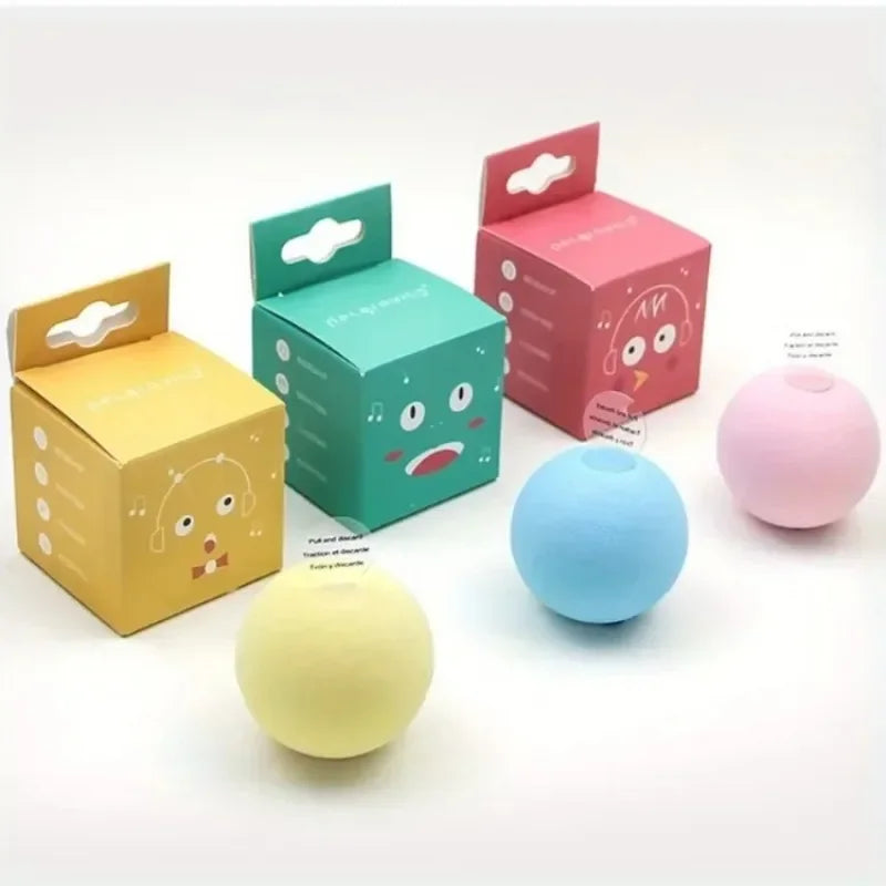 3PCS Cat Vocal Toys Gravitational Purring Ball Catnip Teasing Cat Balls Bird Chirping Self-hearing Artefacts Cat Accessories