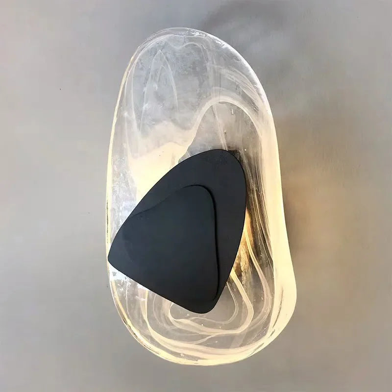 WonderNest Gradient Gray Chandelier 5 Heads Black