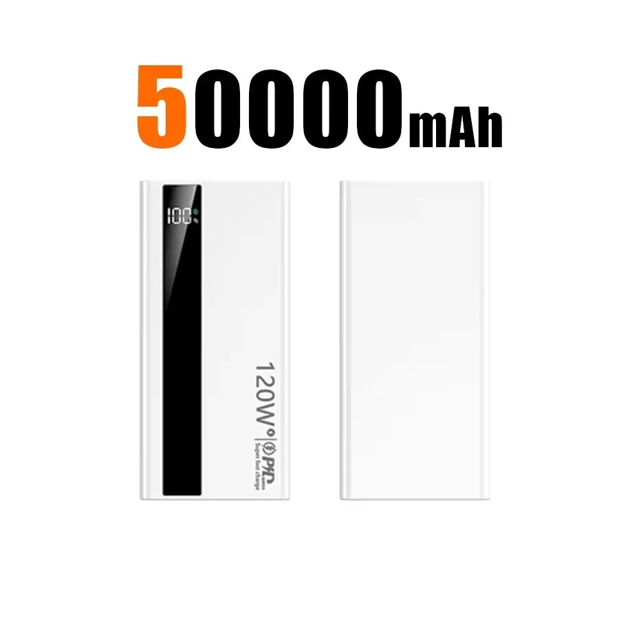 Power Bank 500000mAh 120W Super Fast Charging Portable High Capacity