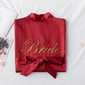 Lady Bridal Robes Bridesmaid Dresses Elegant and Sexy Women's Bathrobes Nightgowns Long Gowns for Bachelorette Loungewear