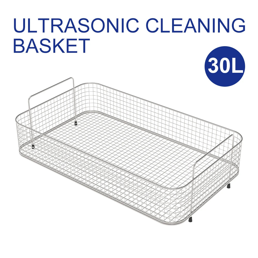 Granbo SUS304 Cleaning Basket 1-30L Capacity Ultrasonic Cleaner Baskets Vegetable Washing Basket