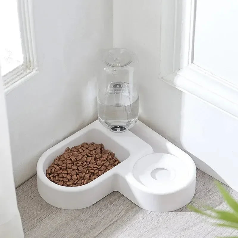 Tigela para Cães e Gatos - Comedouros e Tigela de Comida para Animais de Estimação Adequada para Gatos e Cães Beber Tigela para Animais de Estimação à Prova de Umidade Novo Duplo Automático