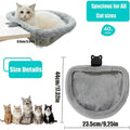 Cat Desk Bed Space Saving Foldable Perch Soft Plush Kitten Hammock Breathable Mesh Indoor Home Office Furniture