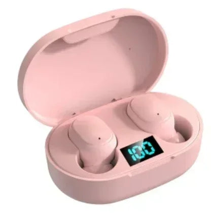 E6S Wireless Earbuds Noise Canceling Waterproof Ear Buds in-Ear Stereo Headphones with LED Display Charging Case