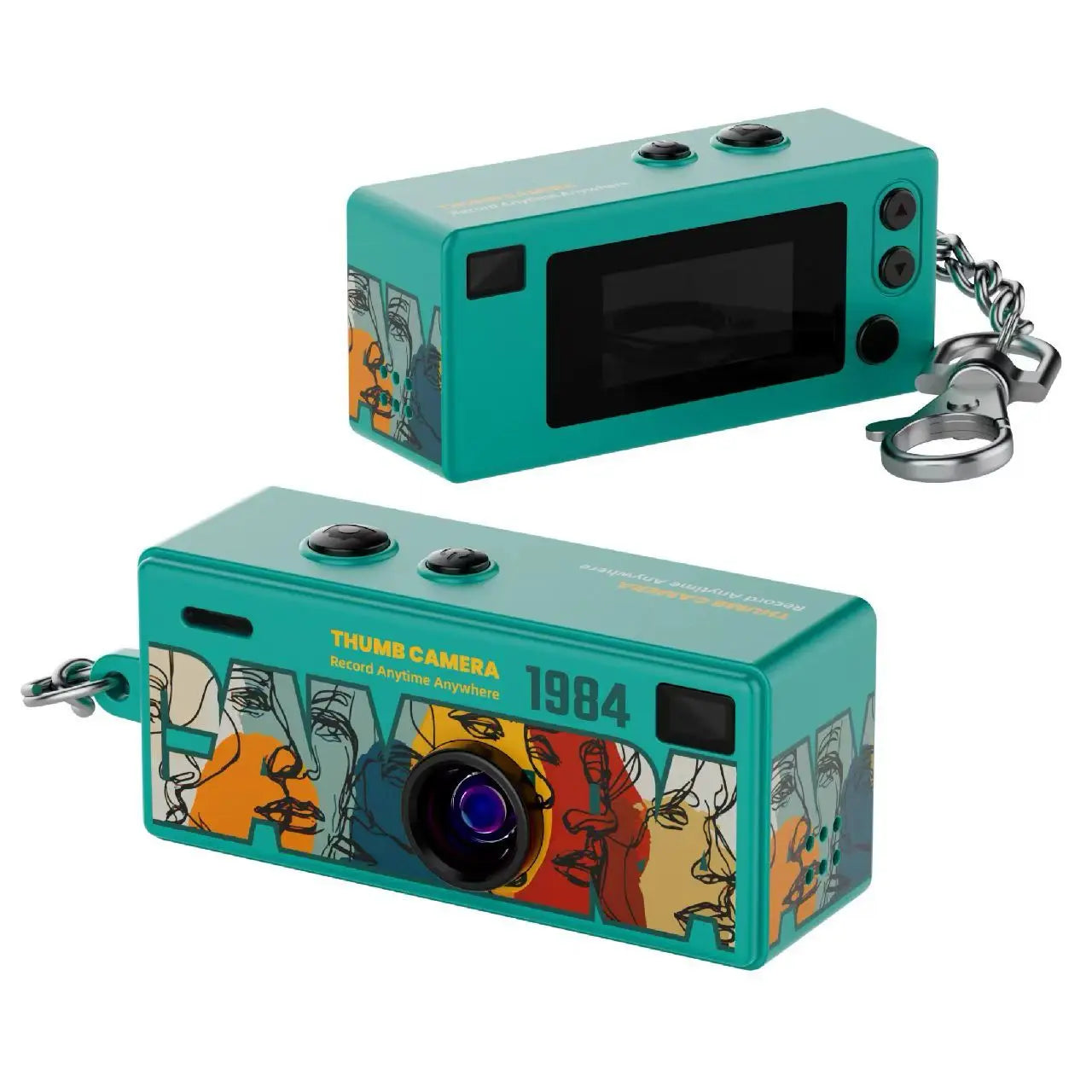 Magecam Digital Camera - 0.96 Inch - Keychain Camera Retro