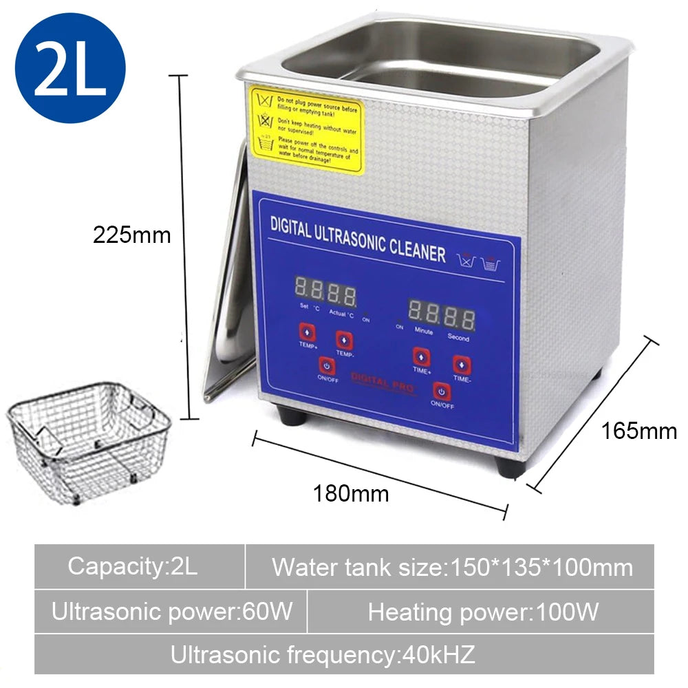 Ultrasonic Cleaner 2L 3L 6L 10L Ultrasound Bath for Glasses Jewelry Lens Board Cleaner Ultrasonic Washing Machine Dishwasher