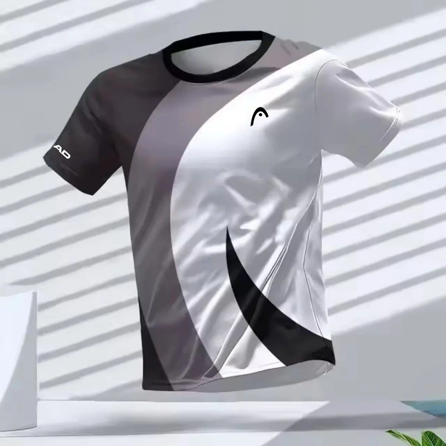 Camisetas Masculinas Esportivas para Corrida ao Ar Livre Treino Secagem Rápida Respirável Gola Redonda Manga Curta Casual Fashion Solta