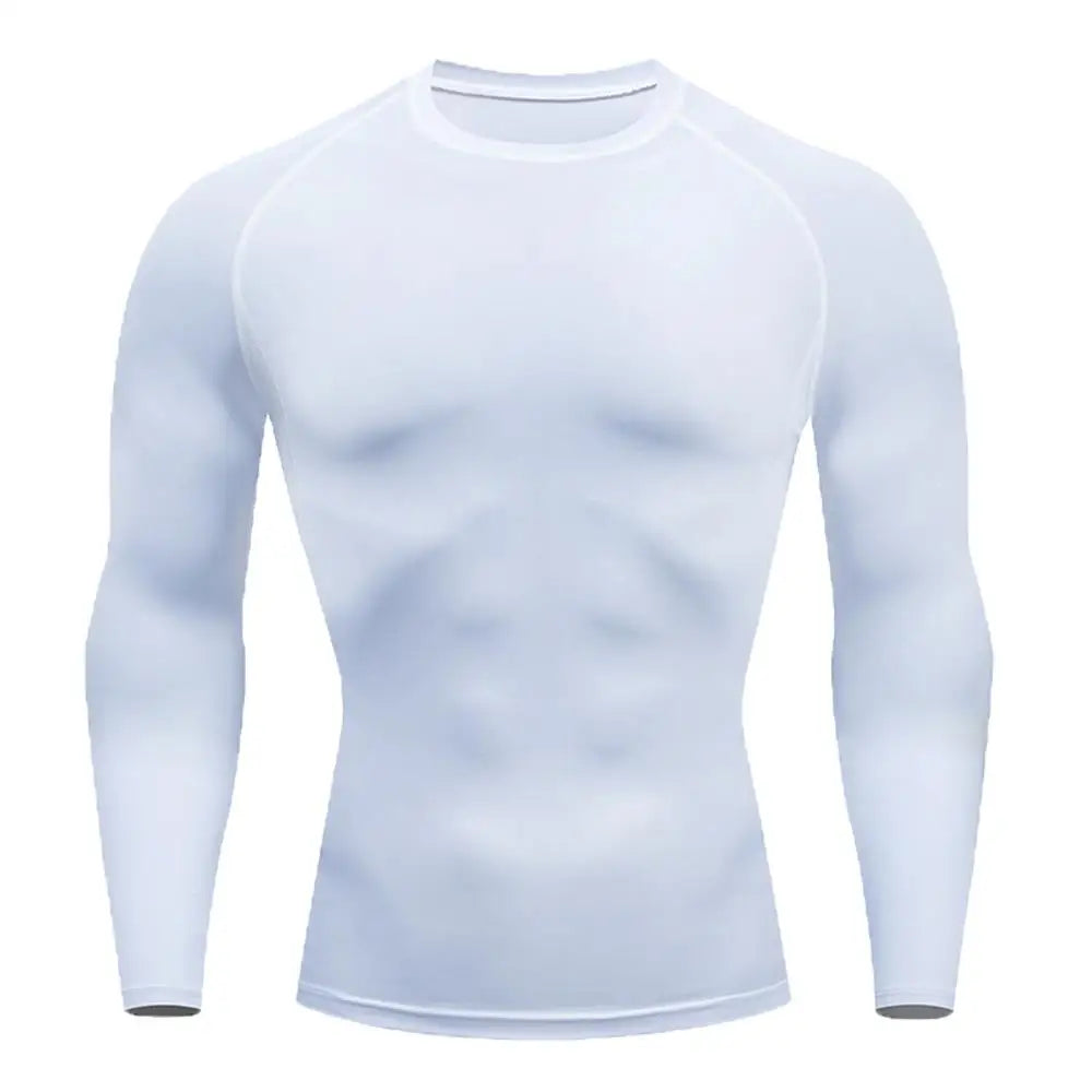 Camiseta Bodybuilding Manga Longa — Compressão e Performance