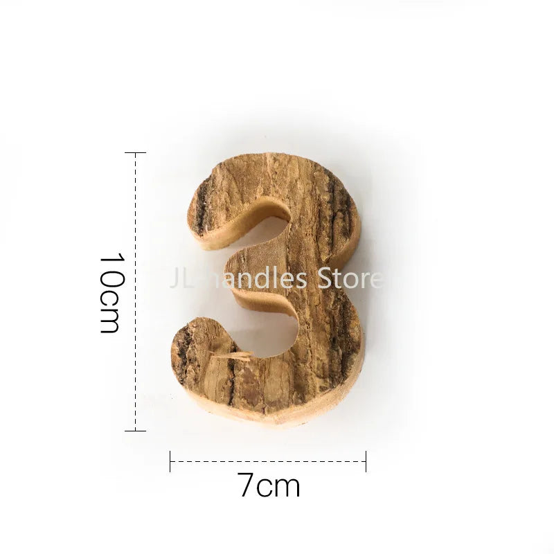 WonderNest Letras e Números de Madeira para Decoração DIY