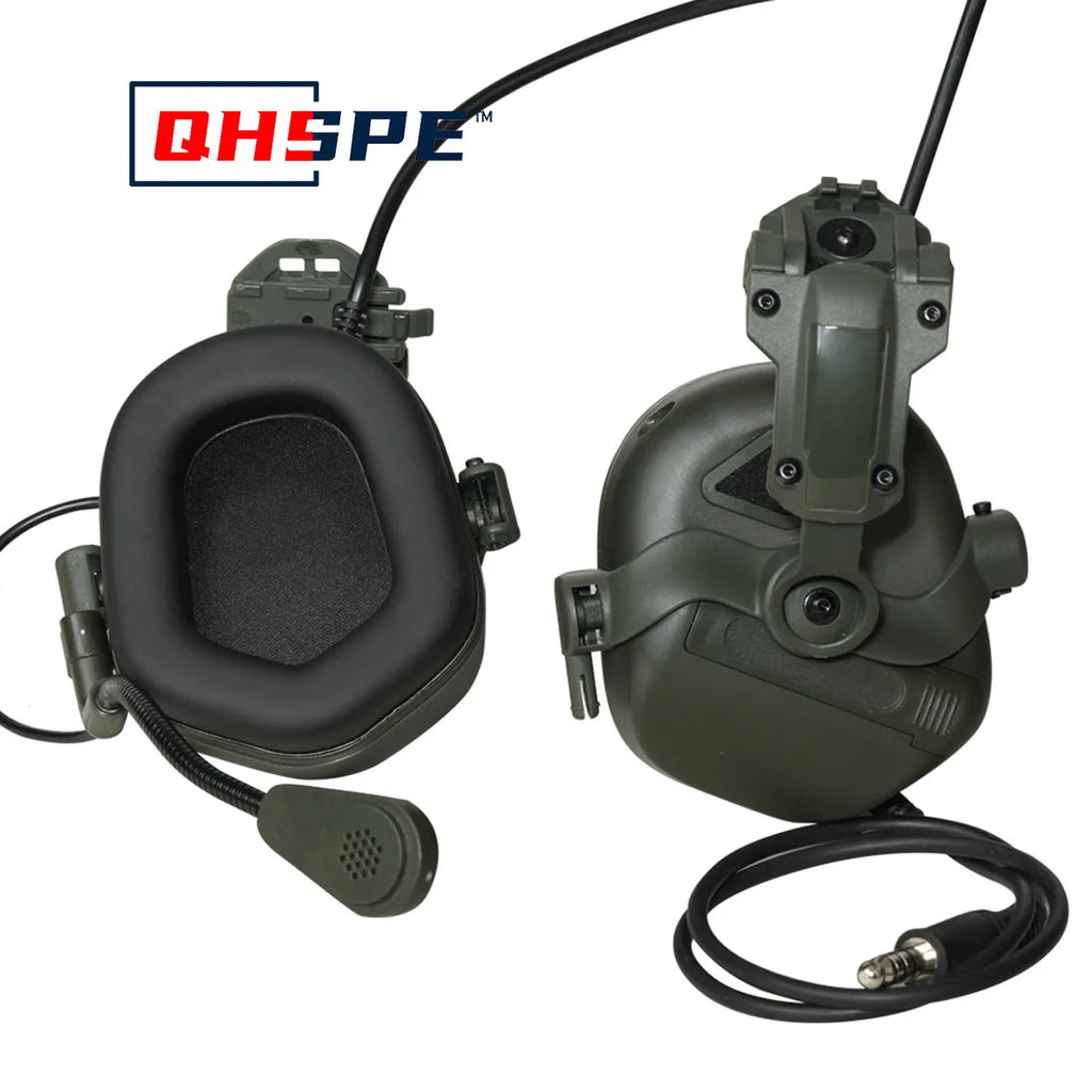 Novo headset montado em capacete Versão com cancelamento de ruído sem ruído do chip tático de quinta geração do núcleo do headset