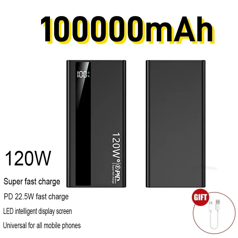 Power Bank 500000mAh 120W Fast Charging Large Capacity Long Endurance