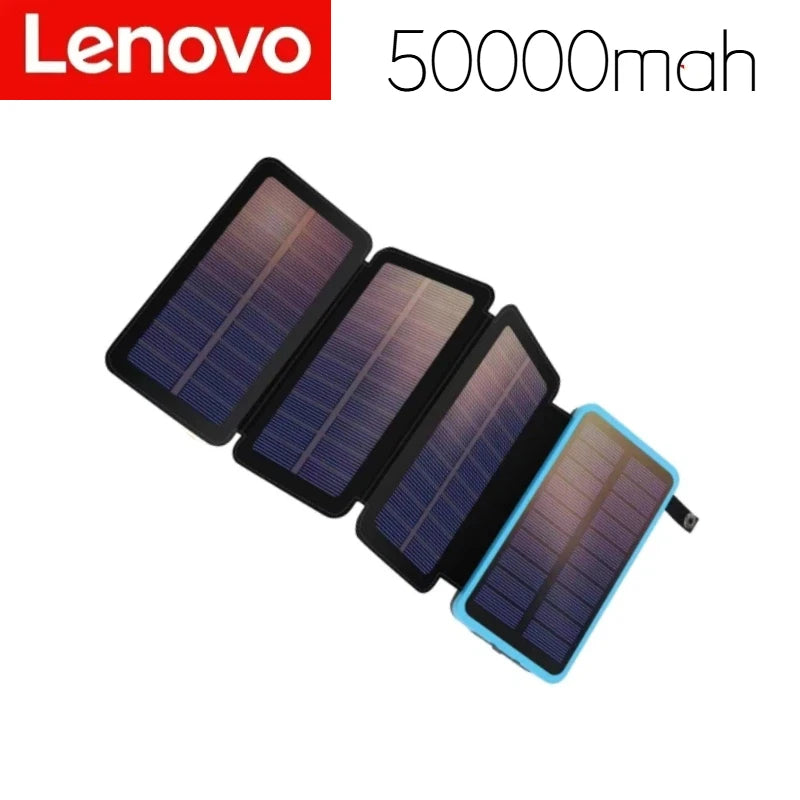 Lenovo Carregador Portátil Solar LED 200000mAh