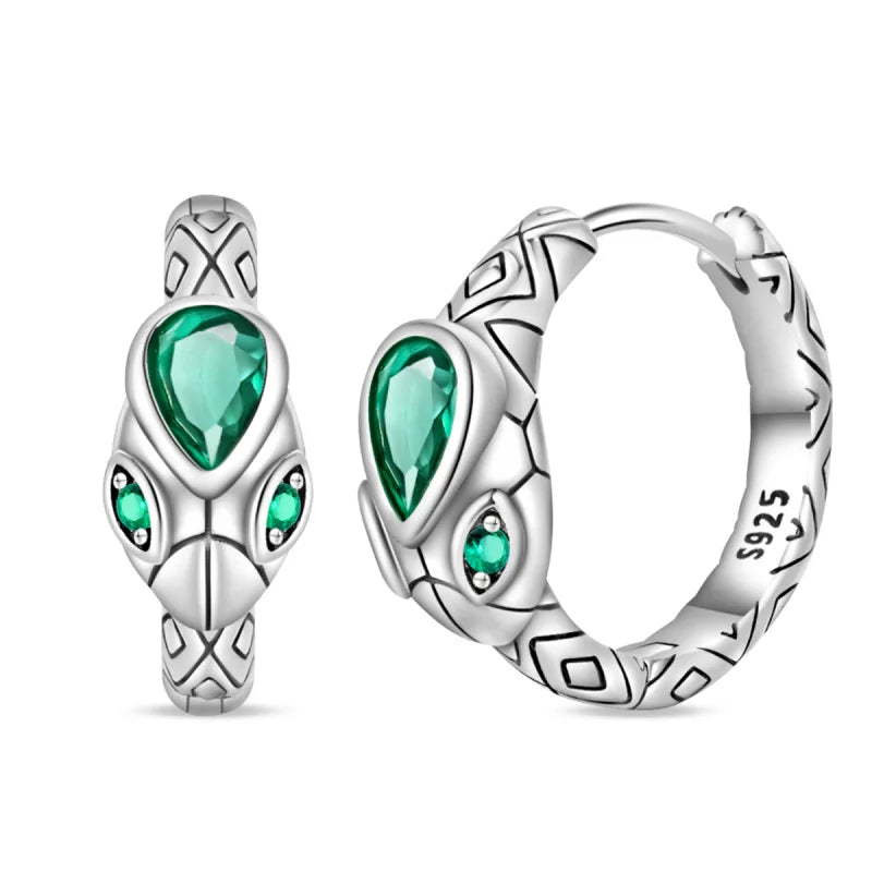 Brinco de Prata 925 Série Verde Trevo da Sorte, Incrustado em Pedra, Adequado para Presentes de Casamento Feminino, Noivado, Festa de Aniversário