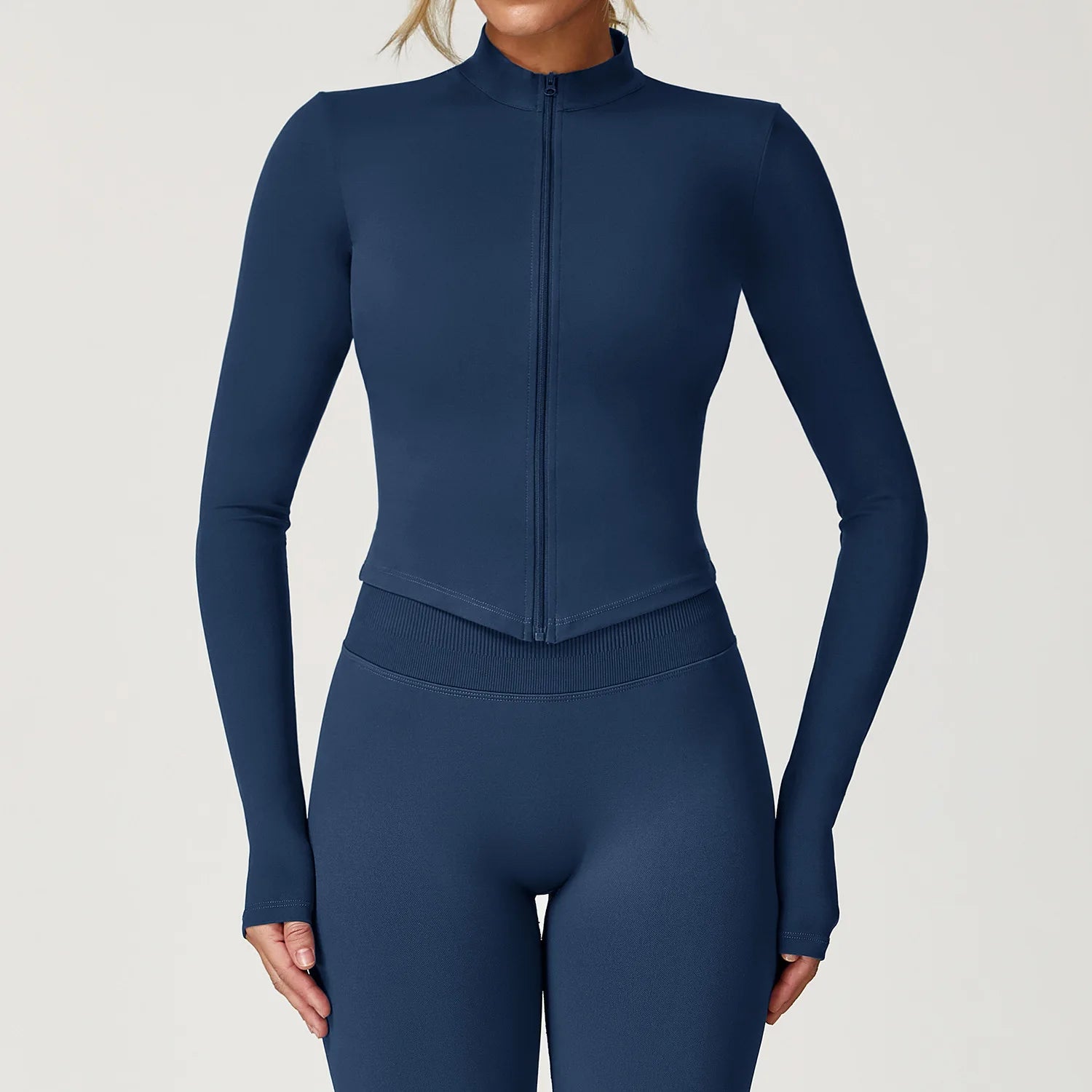 Top Fitness Manga Longa Feminino — Aquecimento e Estilo