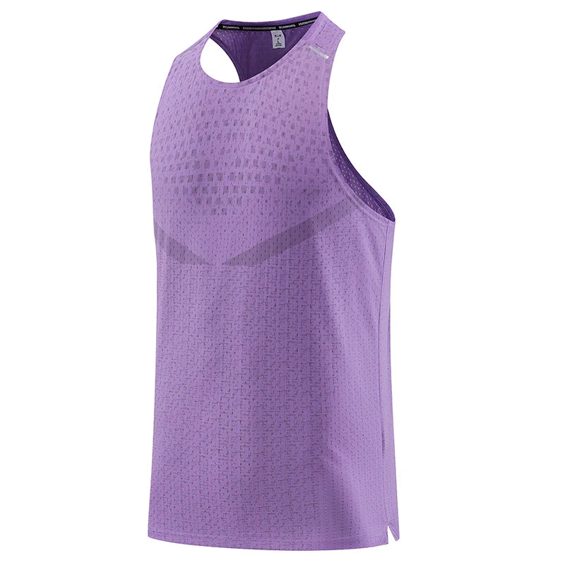 Regata Masculina Esportiva para Academia, Malha Respirável, Atletismo, Verão, Praia, Viagem, Camiseta Interna, Treino de Basquete, Moda, Corrida