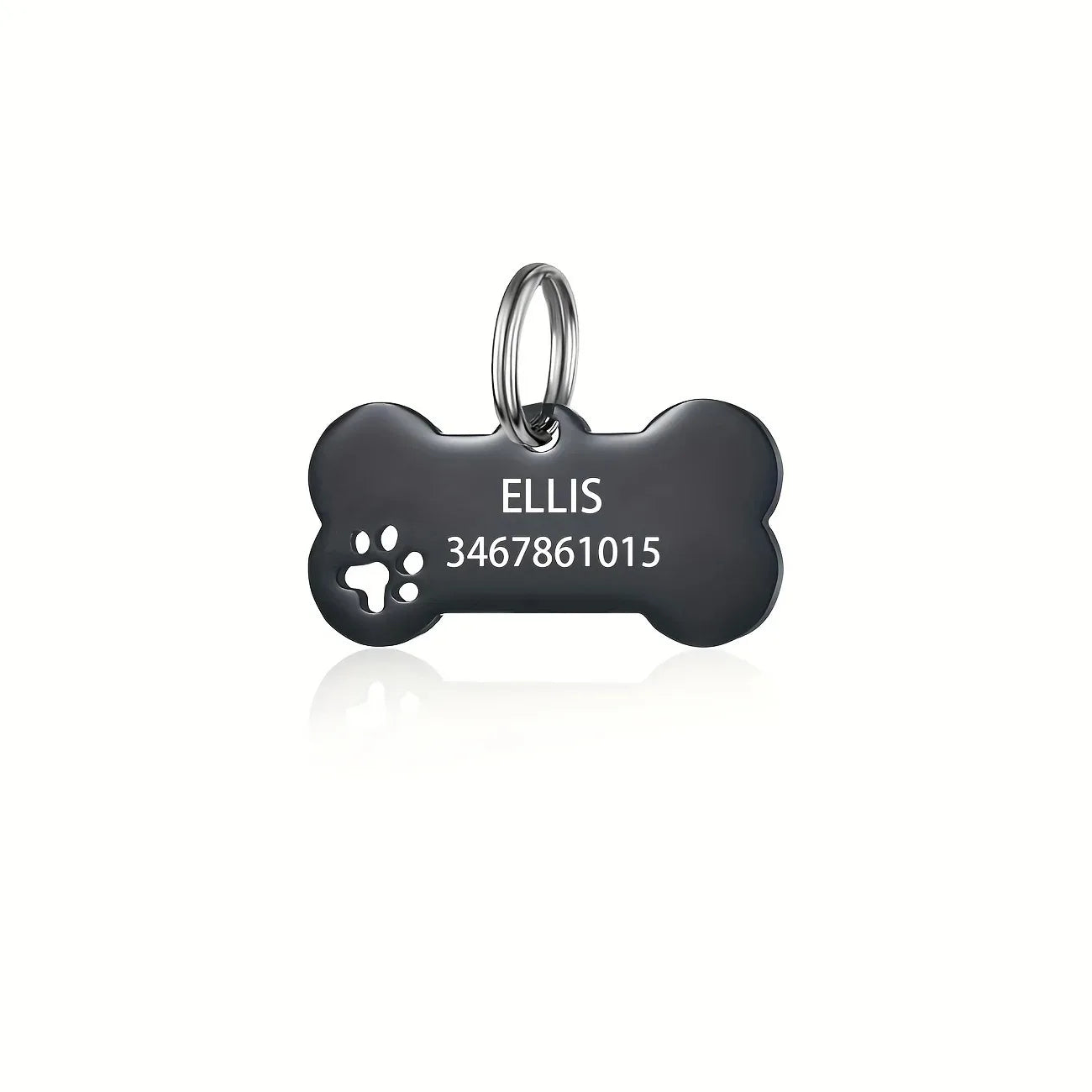 Personalized Engraved High Quality Dog Cat Tags with Name and Phone Number Bone Shaped Pet Pendant for Custom Pet Identification