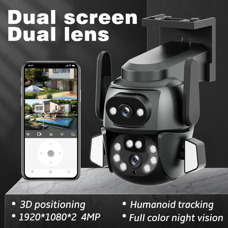 CareCam 4K 8MP - Dual Lens - PTZ Camera Outdoor