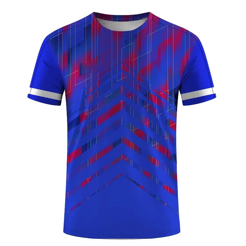 Simple Fashion Sports T-shirts For Men Summer Outdoor Short Sleeve 3D Printed T Shirts Casual Loose Running Fitness Tees Tops