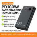 PD100W Rápido Charging Power Bank DIY kit 20V 5A 6x 21700 Battery...