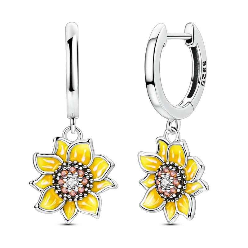 Brincos de Gota Circulares de Cristal Orstarry em Prata Esterlina 925 Brincos Femininos Charme Moda Versátil Joias de Festa Presentes