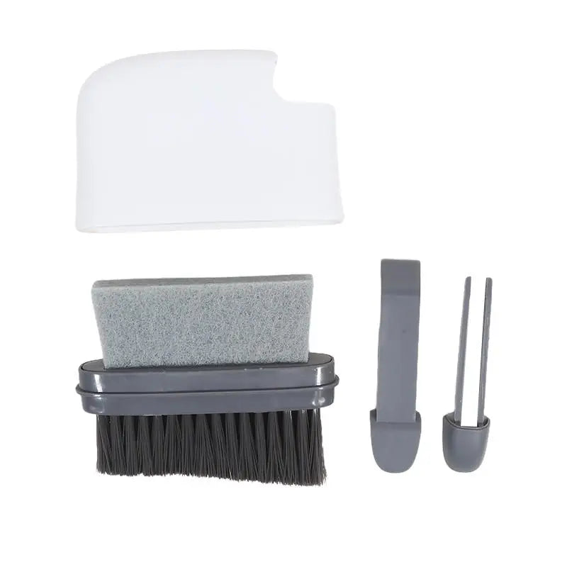 Window Rail Cleaning Brush 2 in 1 Door Groove Hair Grip Brushes Multifunction Windows Slot Sliding Household Kitchen Accessories