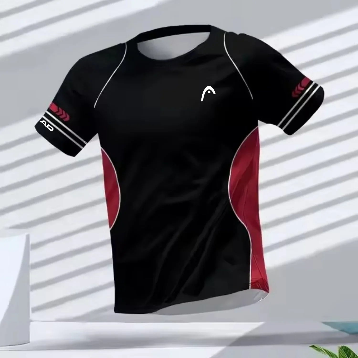 Camisetas Masculinas Esportivas para Corrida ao Ar Livre Treino Secagem Rápida Respirável Gola Redonda Manga Curta Casual Fashion Solta