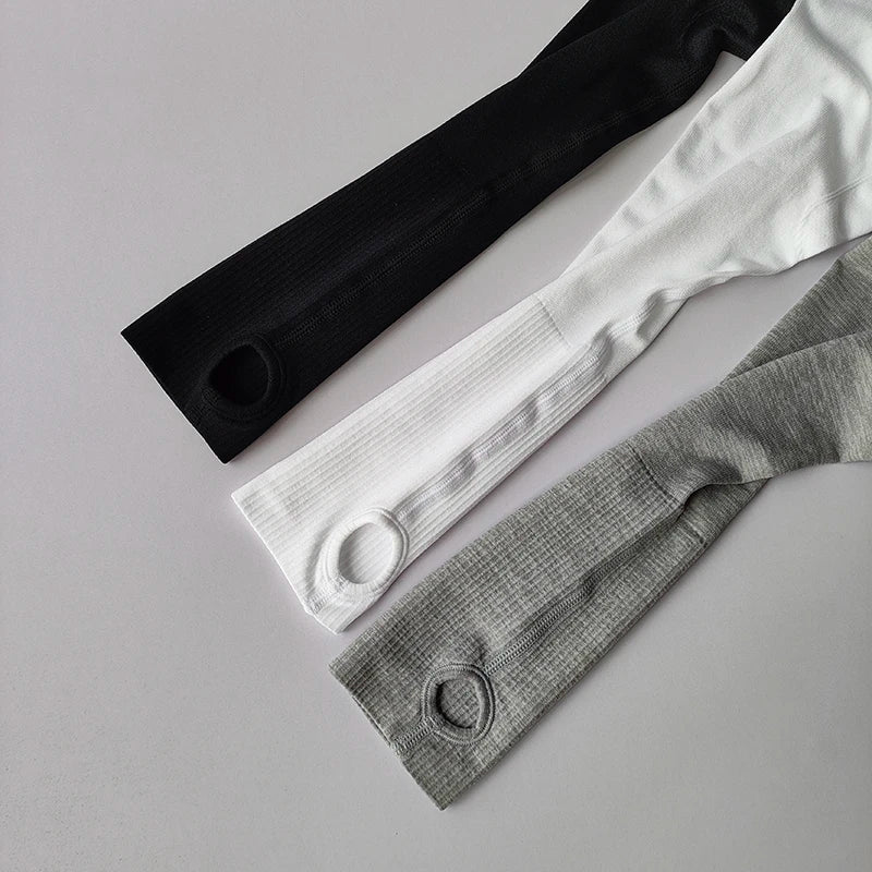 Top Fitness Sem Costura Manga Longa — Suporte e Estilo no Treino