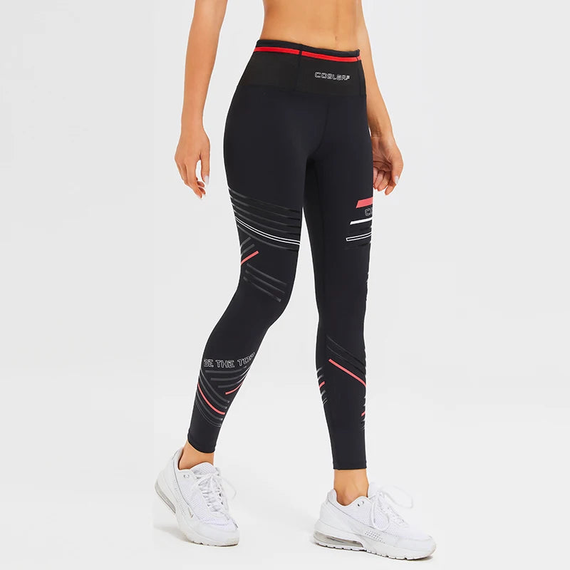 Legging Esportiva Feminina Estampada Calça Yoga de Compressão Feminina Roupa de Treino Cintura Alta Academia Leggings Ativas com Bolsos