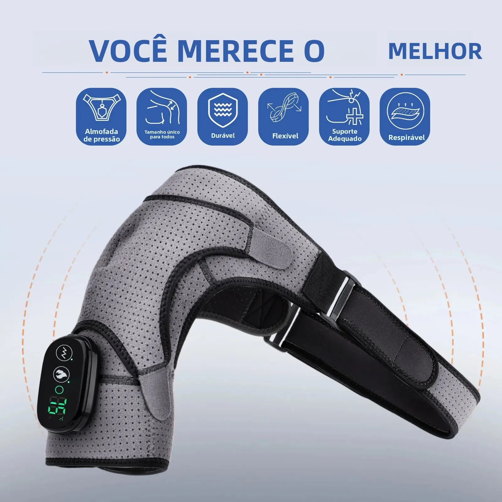 Electric Heating Shoulder Massage Belt Back Shoulder Brace Shoulder Support Adjustable Led Hot Compress Heating Shoulder Shawl