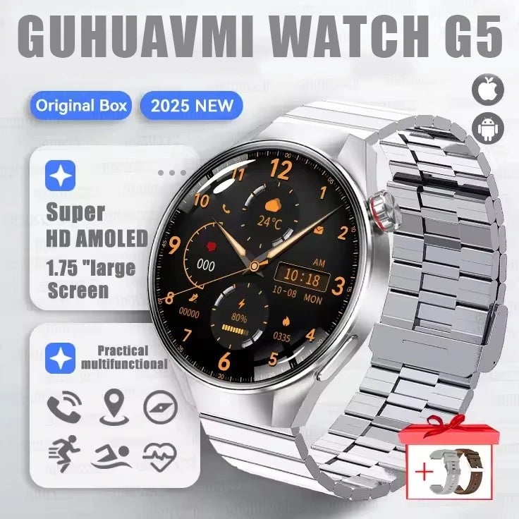 Watch G5 Plus Smart Watch 1.75 AMOLED GPS Heart Rate Bluetooth