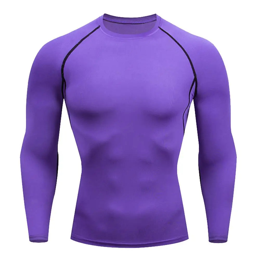 Camiseta Bodybuilding Manga Longa — Compressão e Performance