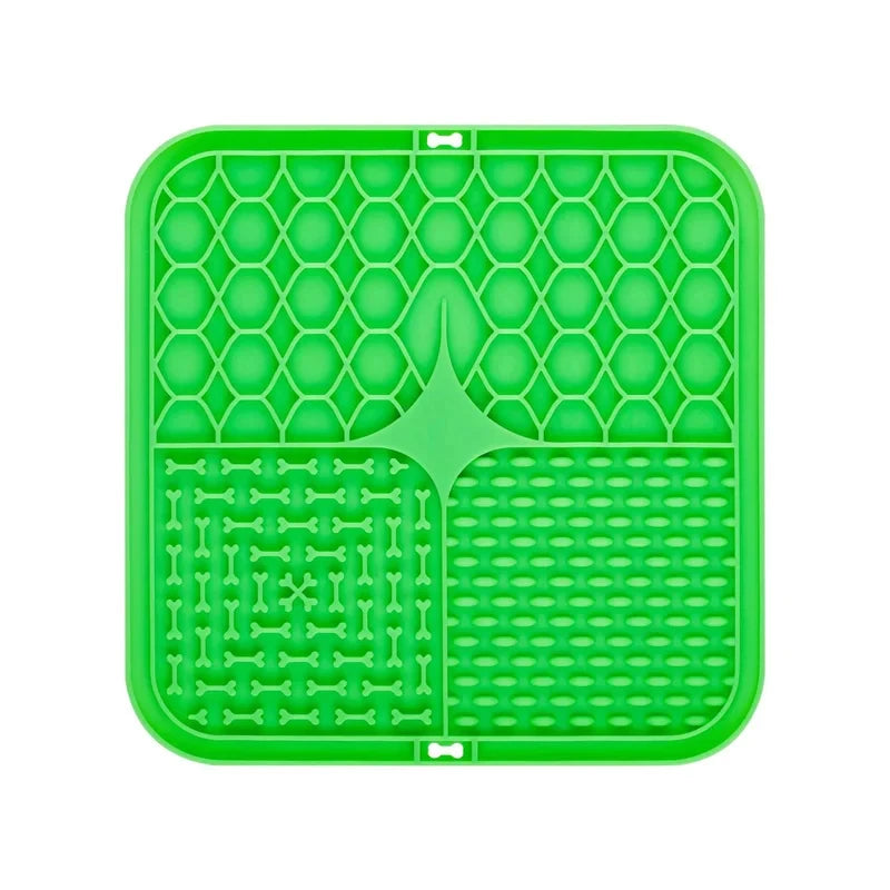 Tapete Americano para Pets Gato Tapete para Alimentação Lenta Cachorro Tapete Lambedor Silicone Pets Comendo Lentamente Almofada para Comida Gatos Cães Suprimentos de Alimentação