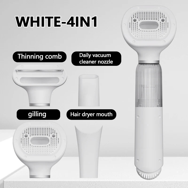 New Pet Hair Dryer Blowing Comb Strong Wind Dog Grooming Brush Cool Air Drying Professional Home Pet Care