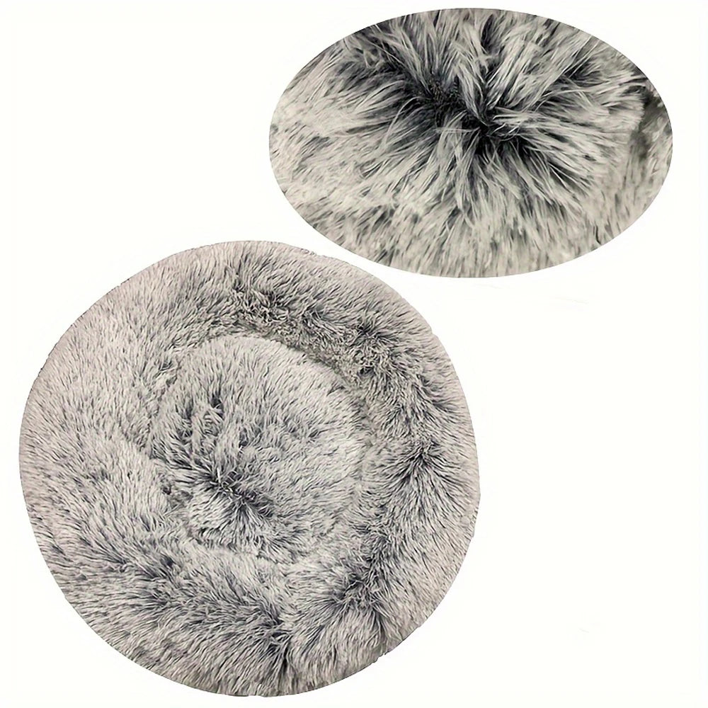 Cama Redonda para Cães, Cama Quente de Inverno para Gatos, Cesto de Pelúcia para Cães, Cama Lavável para Pequenos, Médios e Grandes Cães, Sofá para Gatos