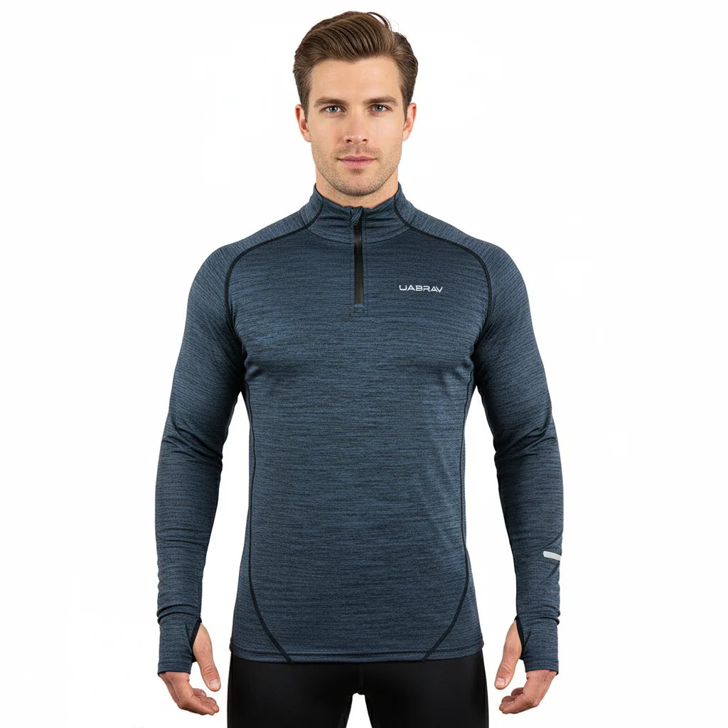 Camiseta Compressão Masculina Manga Longa — Corrida e Academia