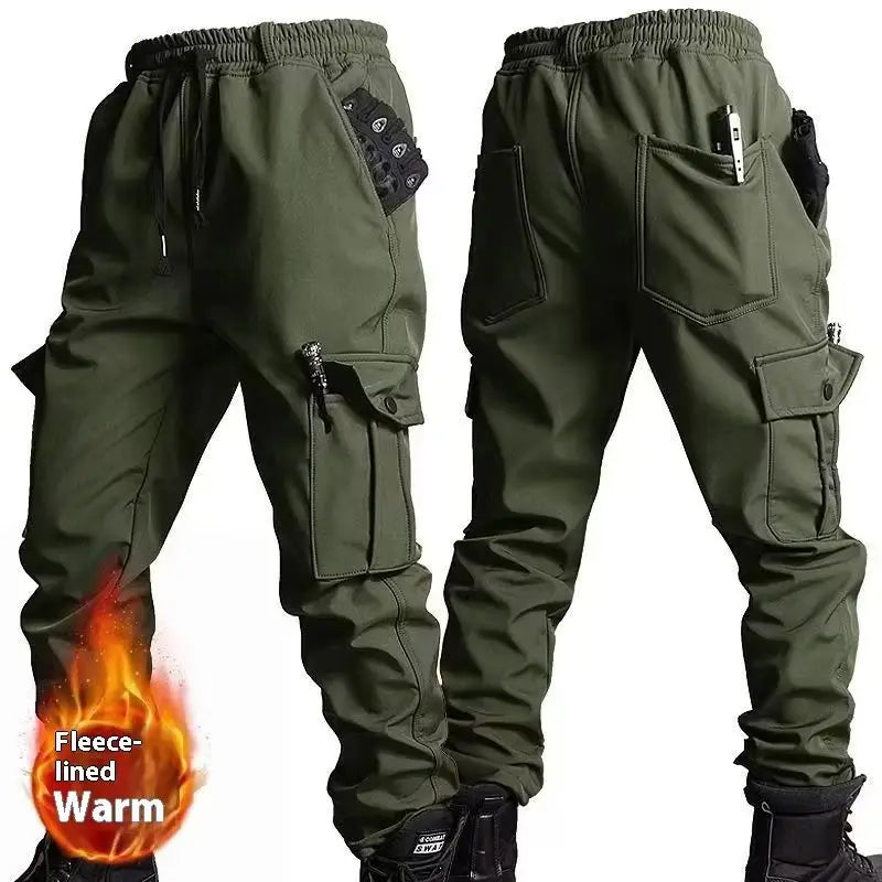 Jaqueta Masculina de Motocicleta com Conjunto de Treinamento de Veludo para Outono e Inverno Jaqueta Antidesgaste Impermeável Resistente ao Frio Presentes de Fim de Ano