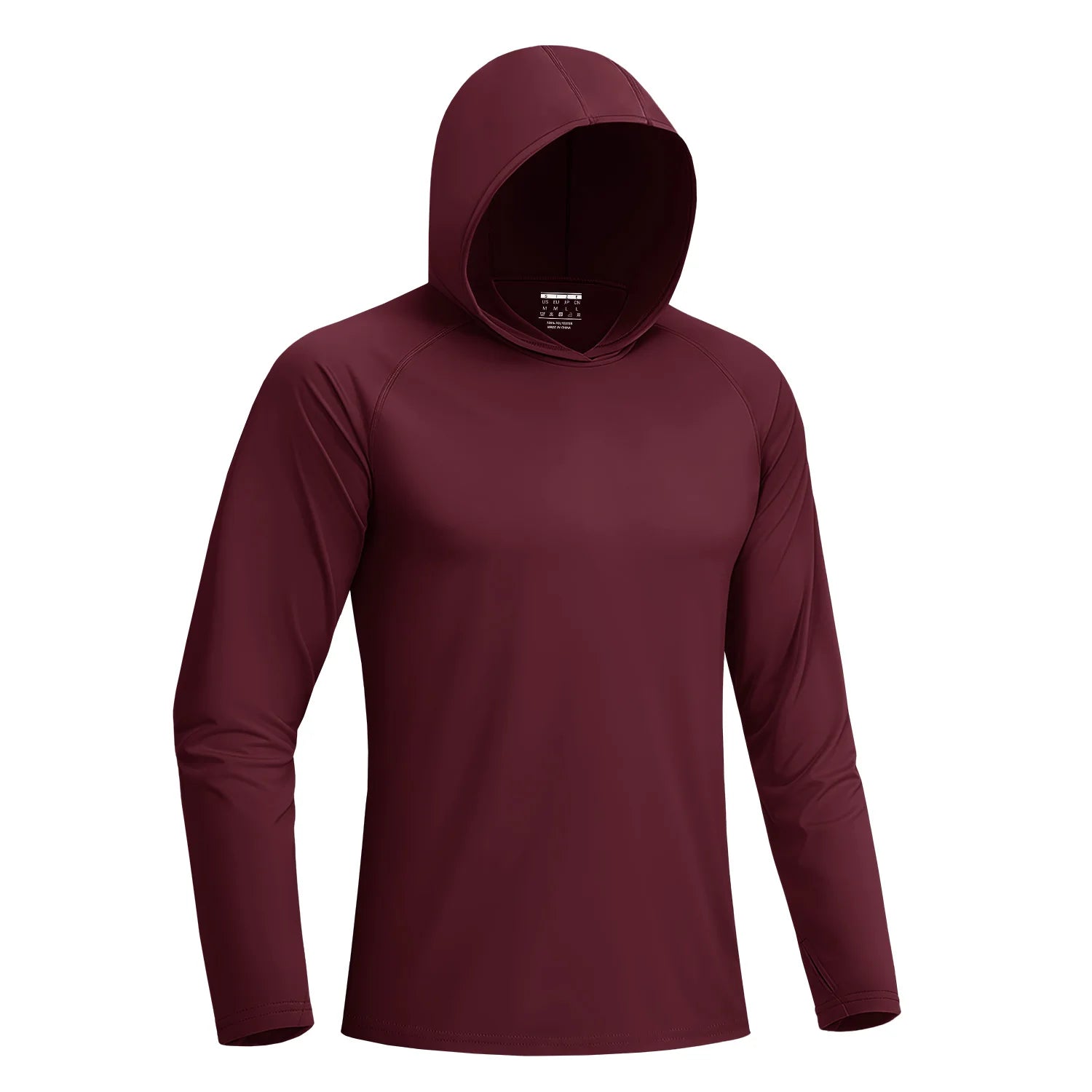 Camiseta Masculina com Capuz — Proteção Solar UPF 50+, Manga Longa e Secagem Rápida