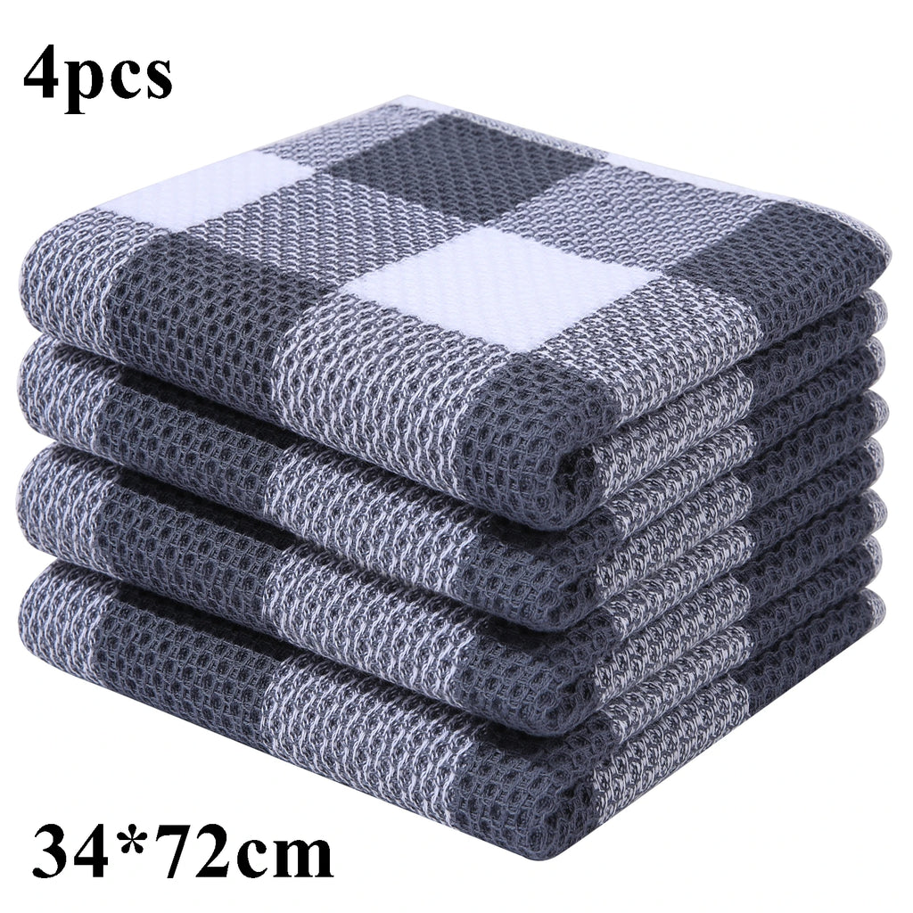 Homaxy 4/6Pcs Cotton Cozinha Towels Ultra Macio Dishcloth Magic...