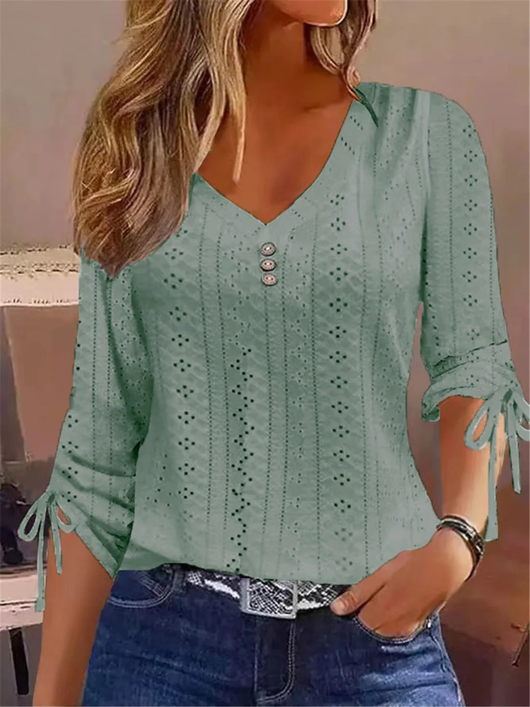 Camisa de Renda Sólida Blusas Femininas Camisetas Roupas Primavera Outono Básica Coreana Branca Blusa Vintage Feminina Roupas Y2K Pulôver Camiseta - SY2307255 Branca XL